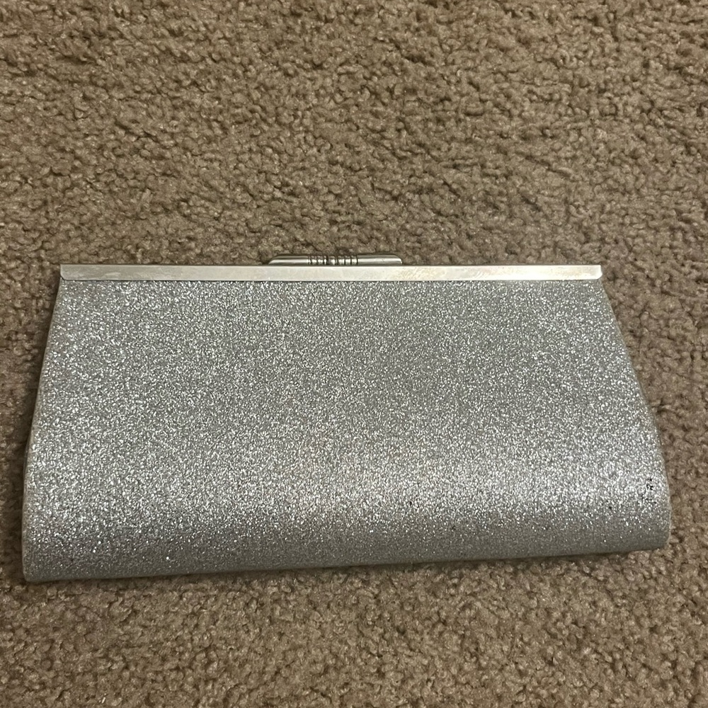 Elegant Silver Clutch Bag